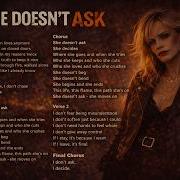 She Doesn T Ask Mara Blood