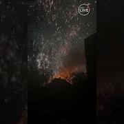 Горит Разрушеный Бахмут