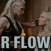 Mari Blen Her Flower
