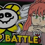 Flowey Vs Monika Rap Battle