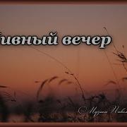 Ружицкий Дивный Вечер
