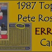 1987 Bob Welch Topps Error
