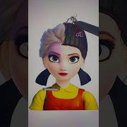 If Squid Game Doll Meets Elsa