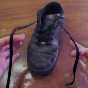 Buttered Side Down Tying Shoe