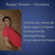 Фирдус Тямаев Боктермэ